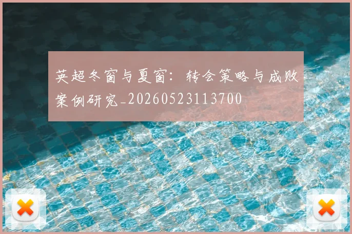 英超冬窗与夏窗：转会策略与成败案例研究_20260523113700